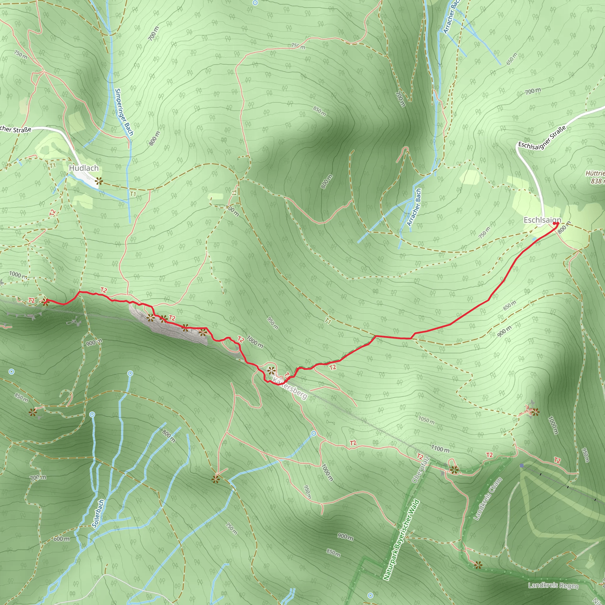 Rauchrohren, Steinbuhler Gesenke and Mittagstein Walk mobile static map