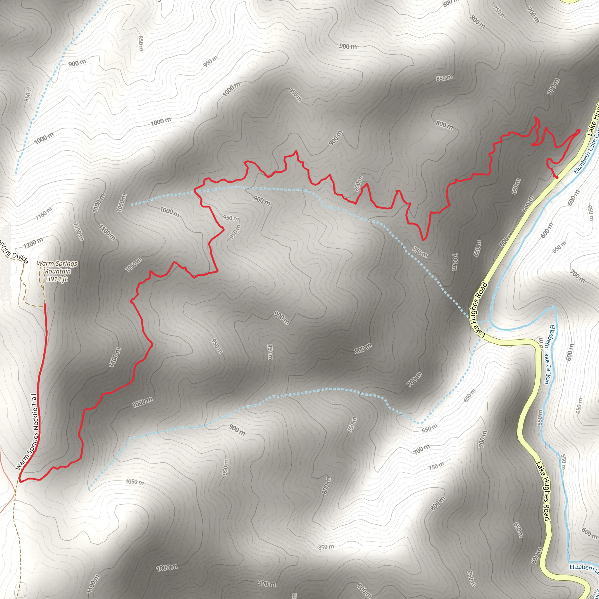 Warm Springs Trail mobile static map
