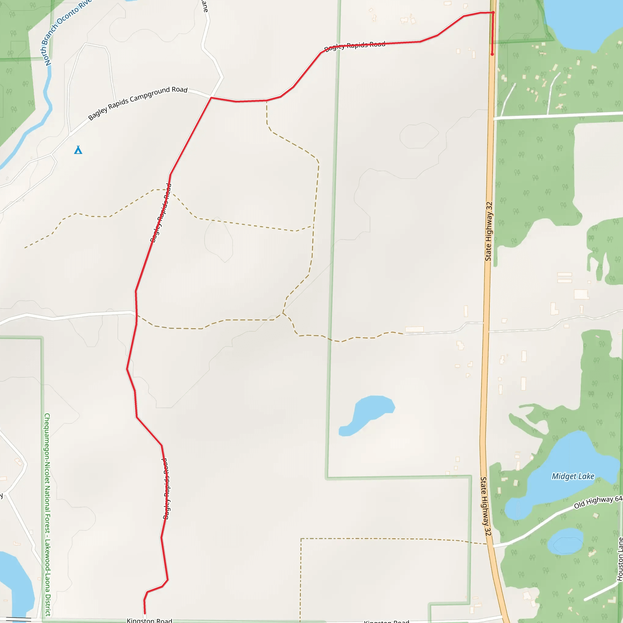 Green lake mobile static map