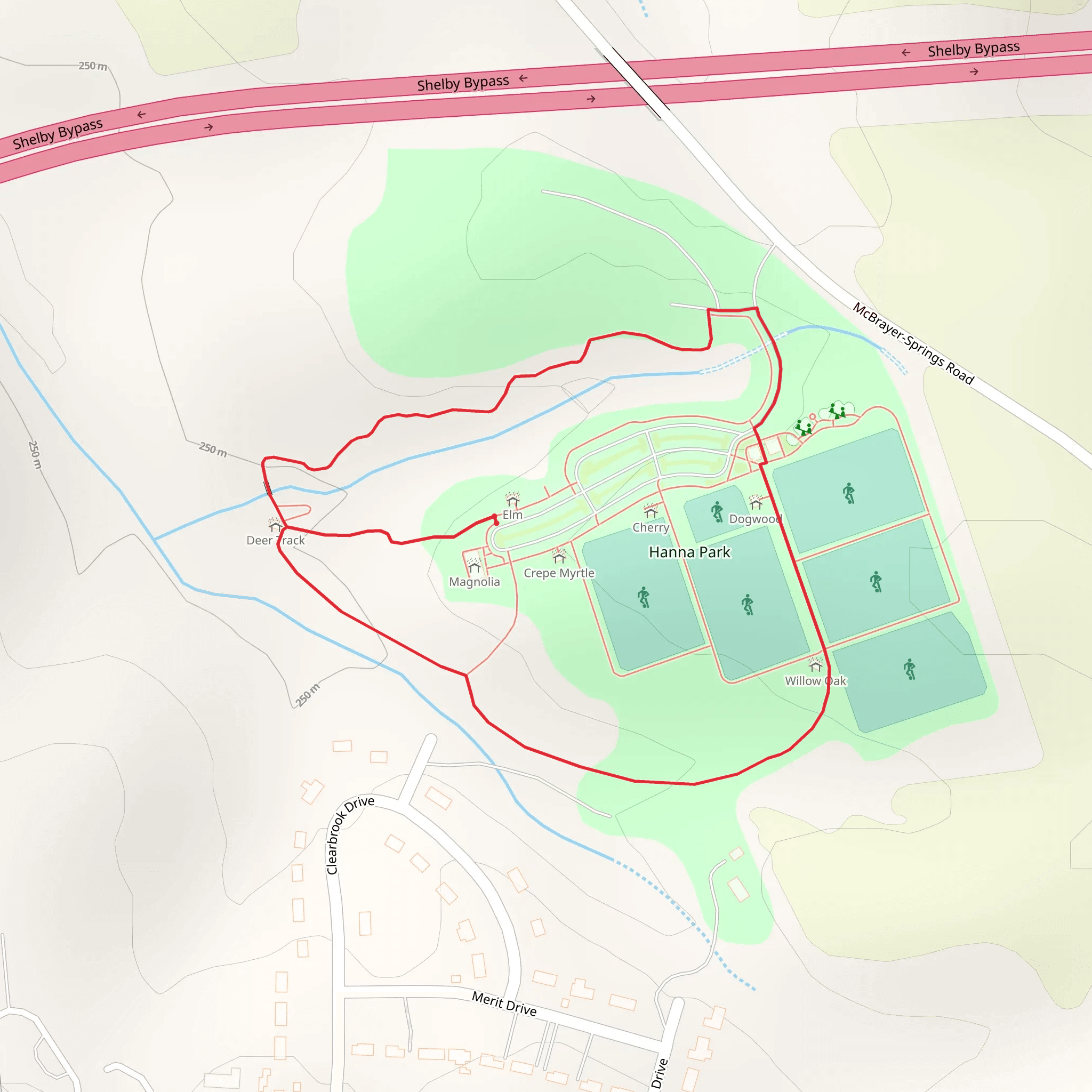 Hanna Park Loop mobile static map