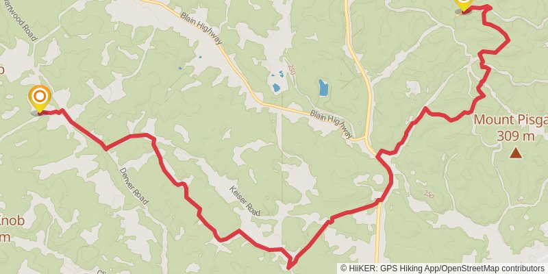 North Country Trail - Ohio stage 43 Map