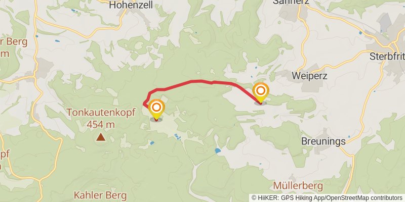 Spessartbogen alt 2 Map