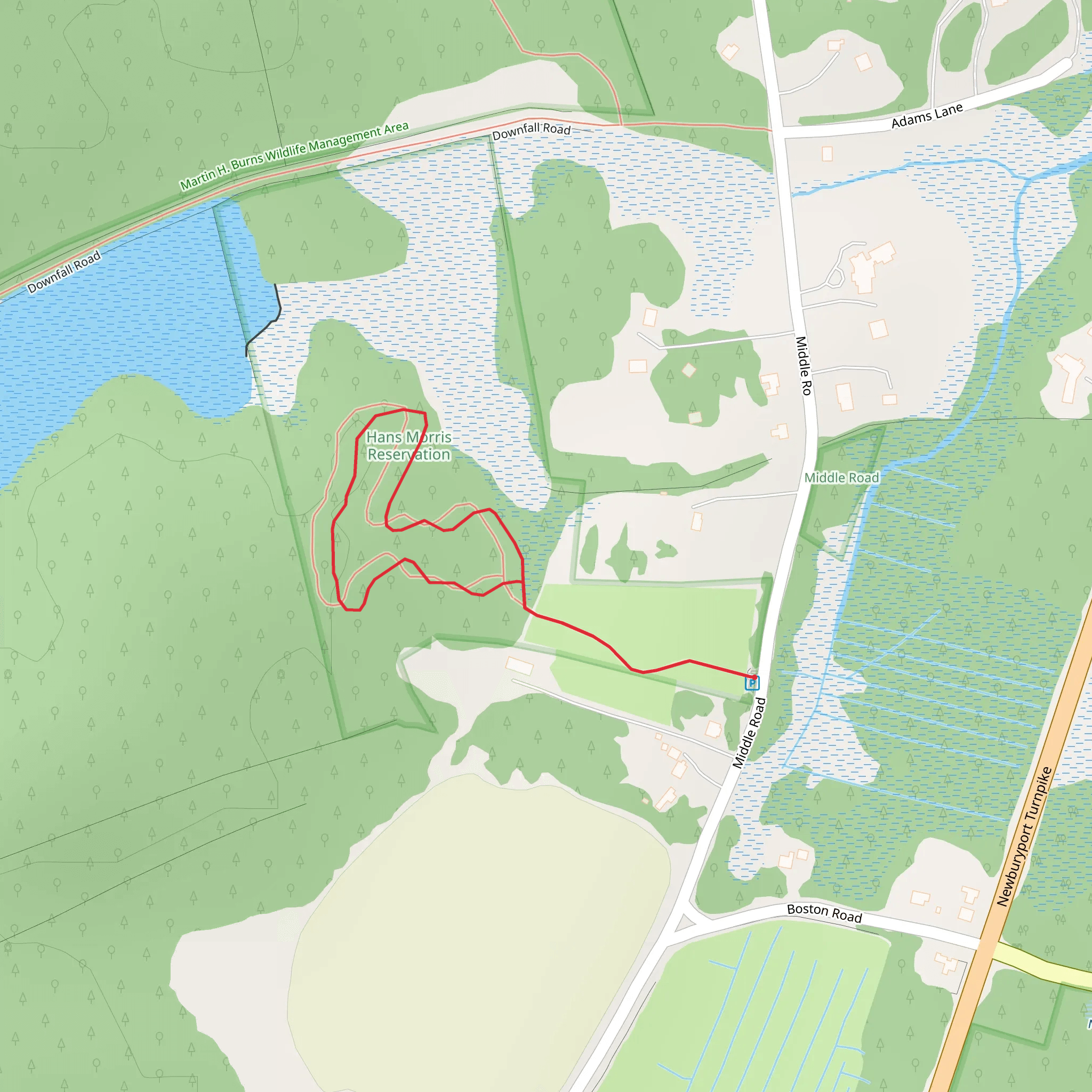Middle Road Loop Trail - West mobile static map