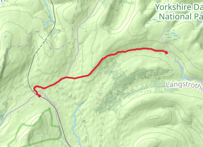 Dales Way Day 4 - To ribblehead train station mobile static map