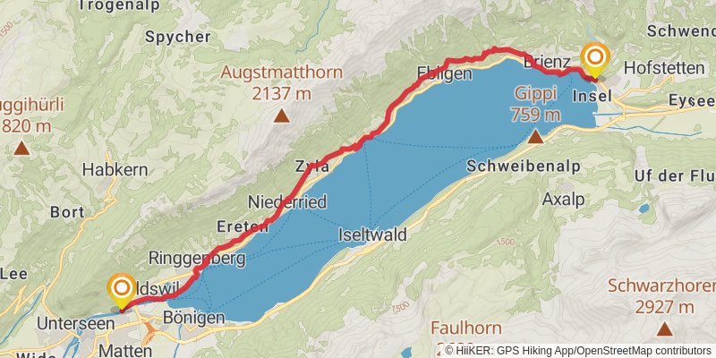 Camino Rankweil-Geneva stage 12 Map