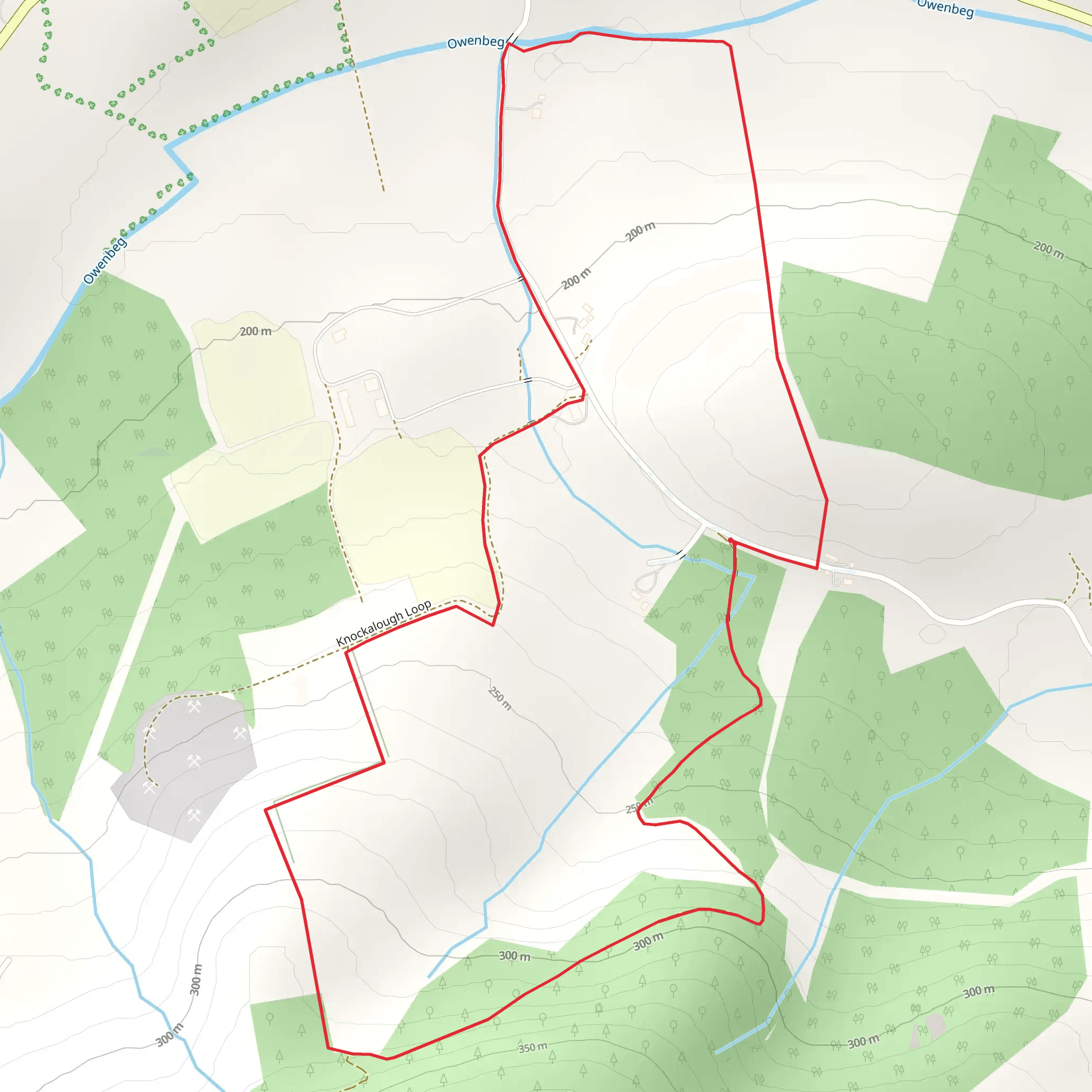 Knockalough - Red Hugh Loop mobile static map