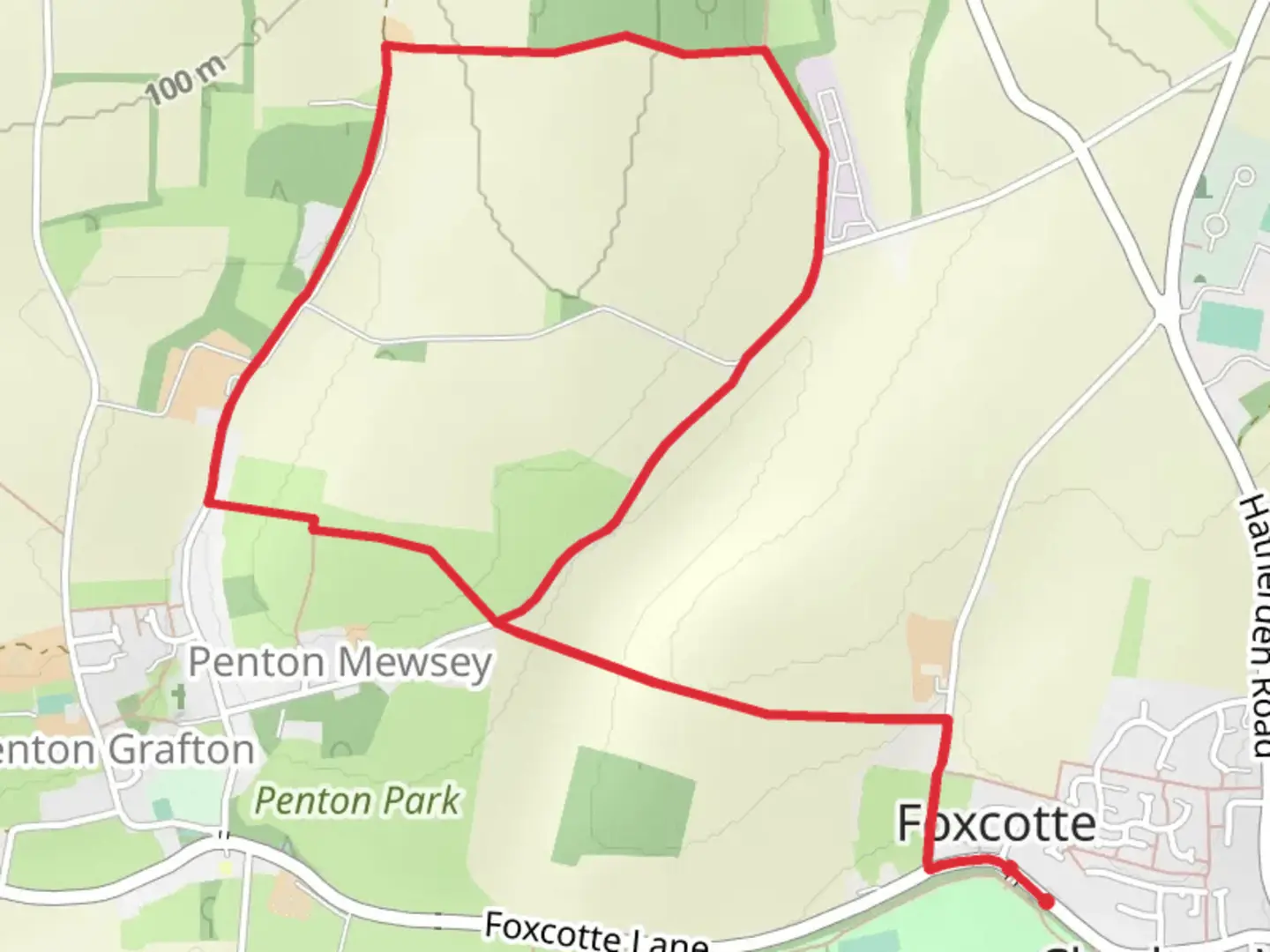 An image depicting the trail Penton Mewsey Country Park and its surrounding area.