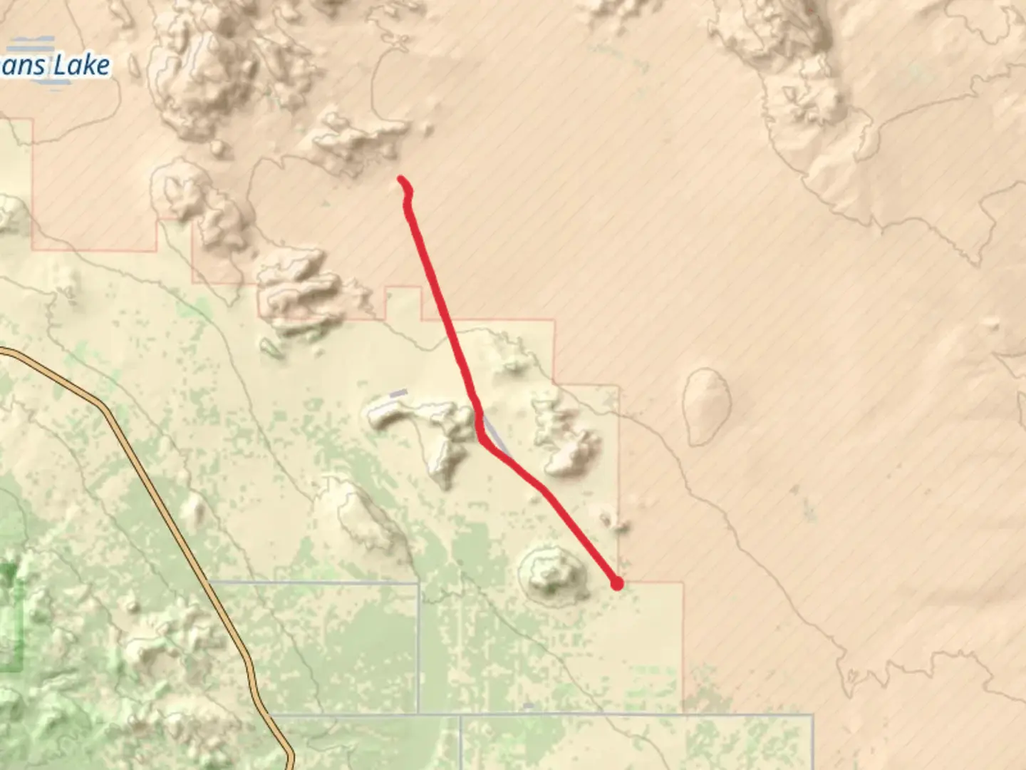 An image depicting the trail Spy Mountain and Goat Mountain and its surrounding area.