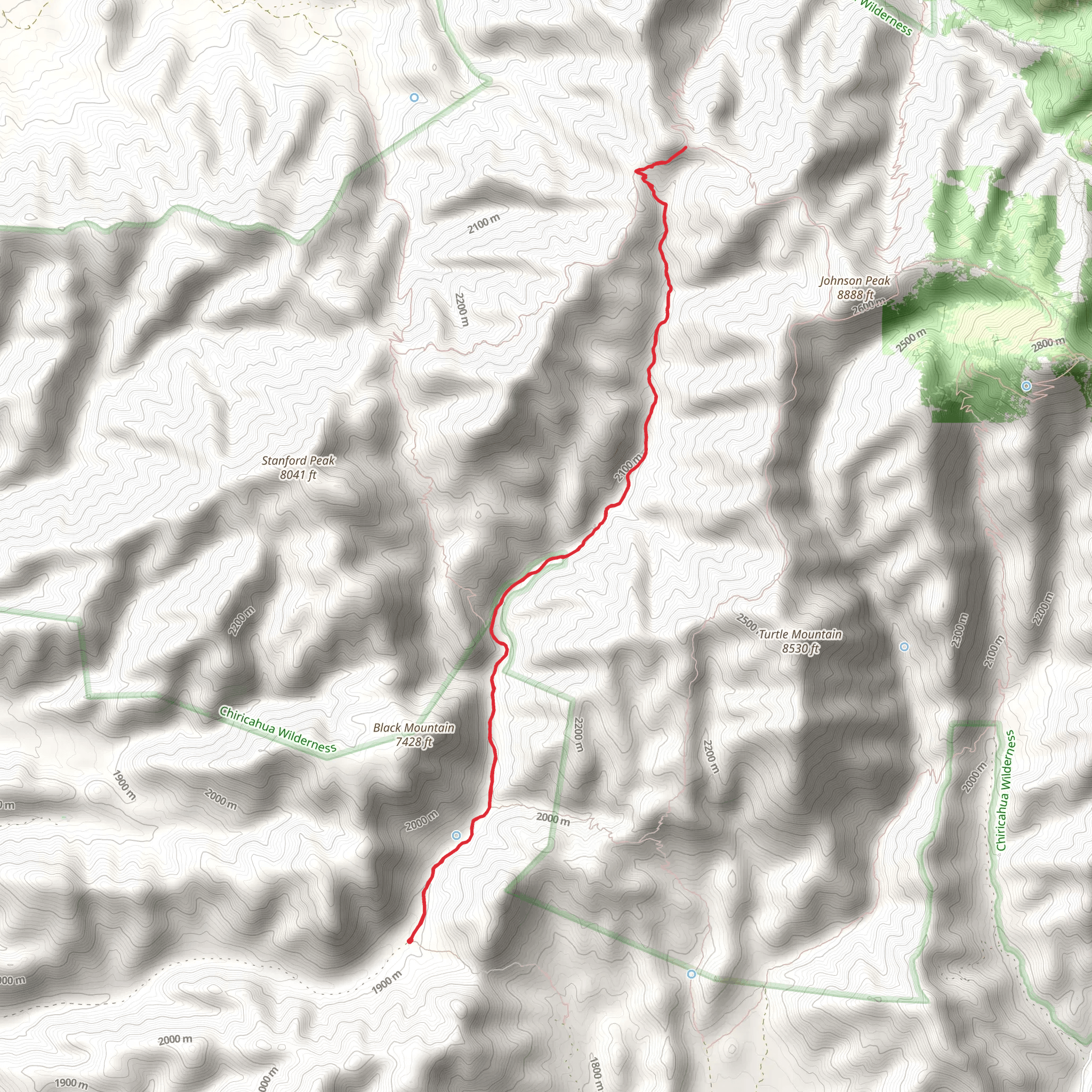 John Long Trail mobile static map