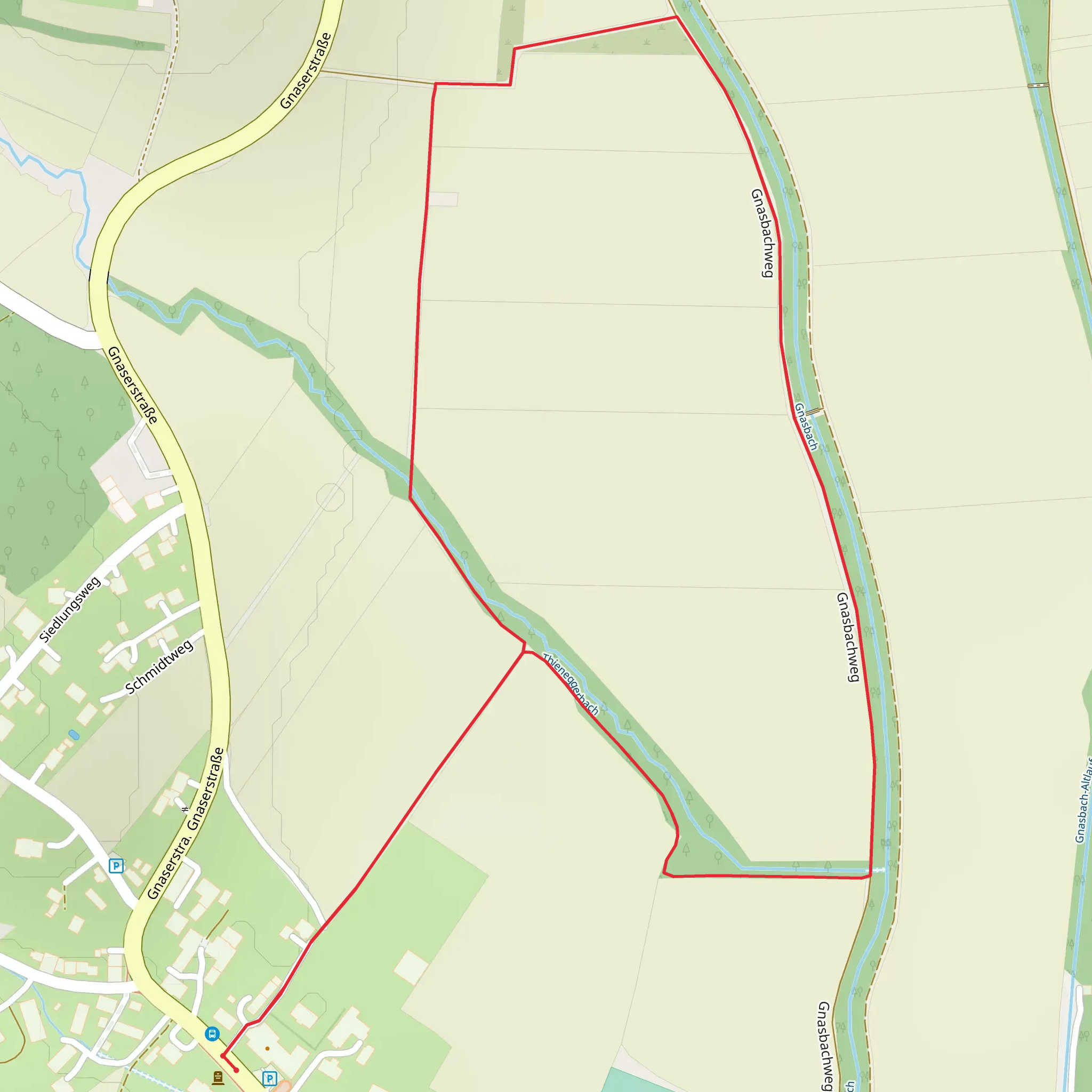 Knight of Grabersdorf Loop Trail mobile static map