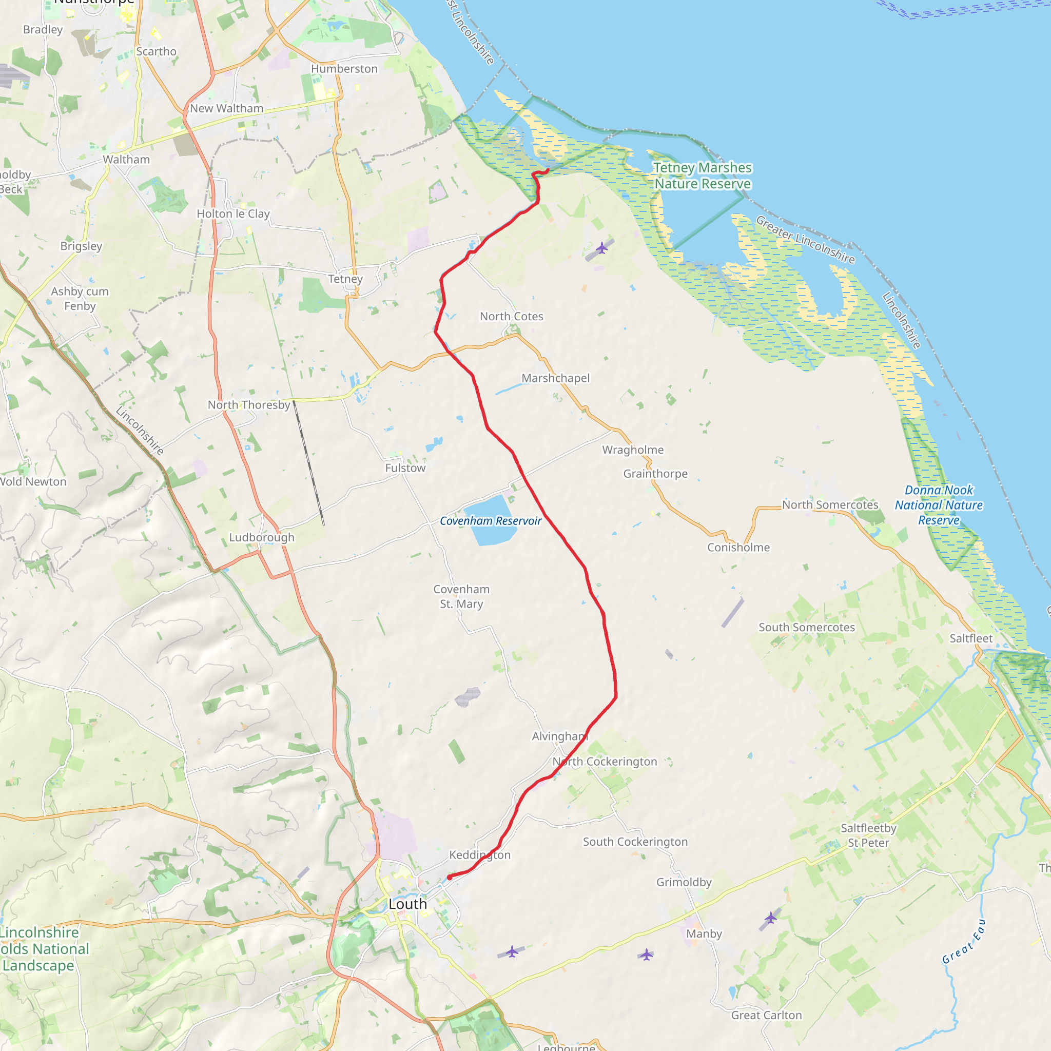 Louth Canal mobile static map