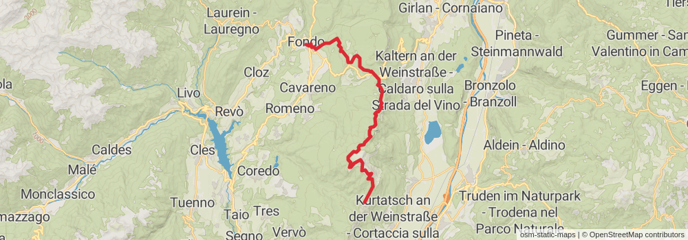 Sentiero Italia - Alps Section stage 53 Map
