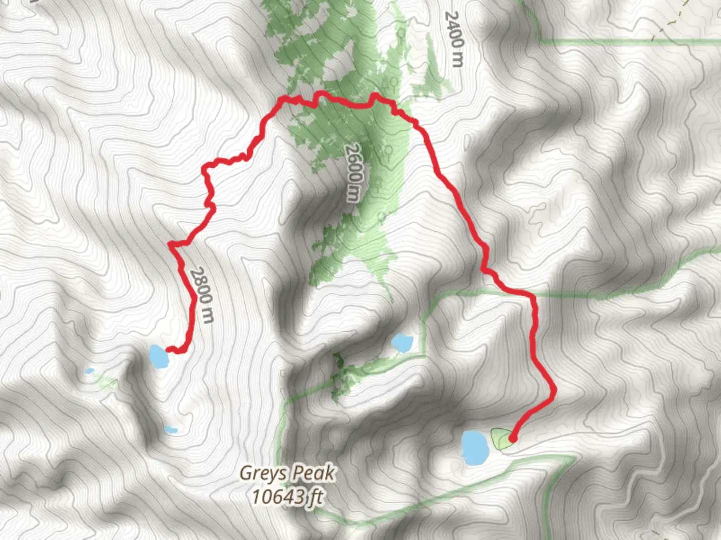 An image depicting the trail Greys Lake Trail Out and Back and its surrounding area.