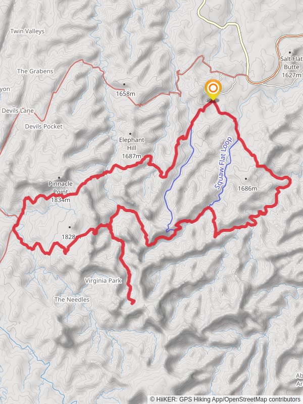 Squaw Flat Canton, Lost Canyon and Chesler Park Loop Trail