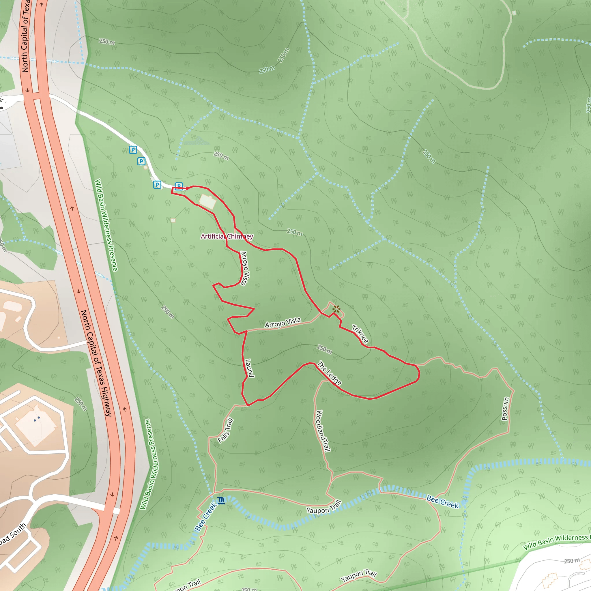 Arroyo Vista and Laurel Loop mobile static map