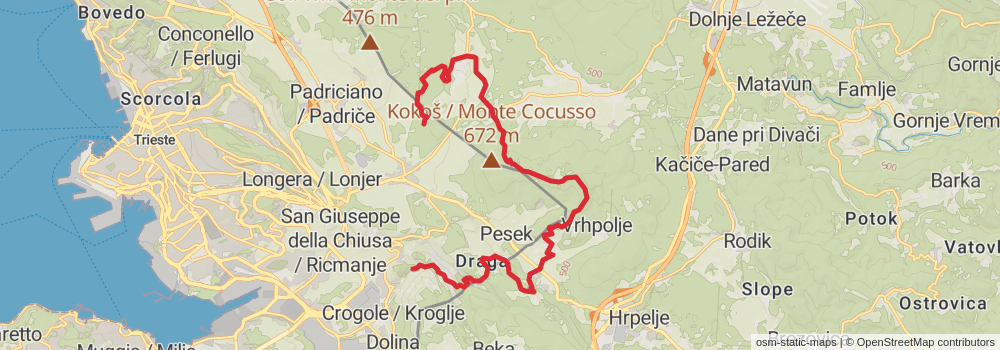 Alpe Adria Walk stage 41 Map