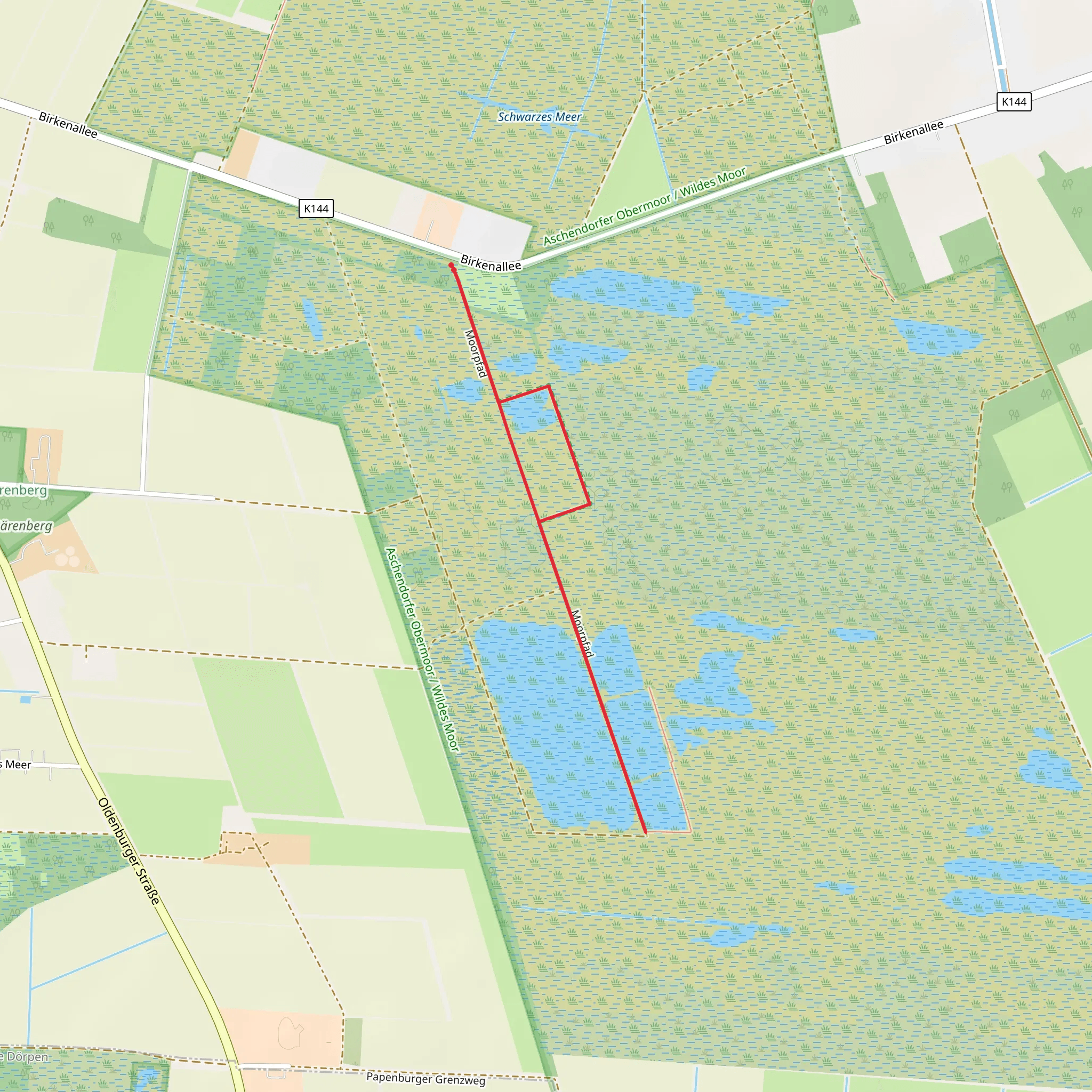Moorpfad Loop mobile static map