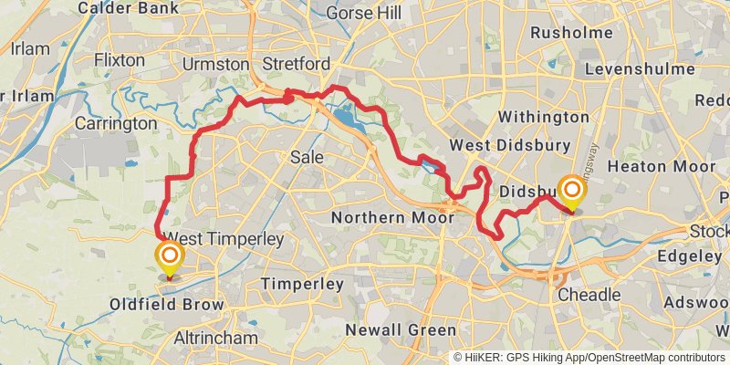 Trans Pennine Trail stage 13 Map