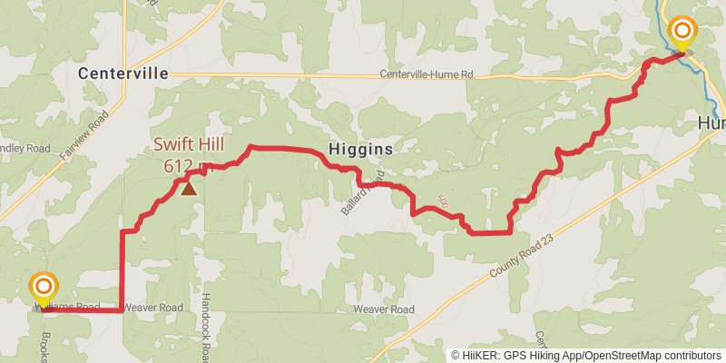 North Country Trail - New York stage 10 Map