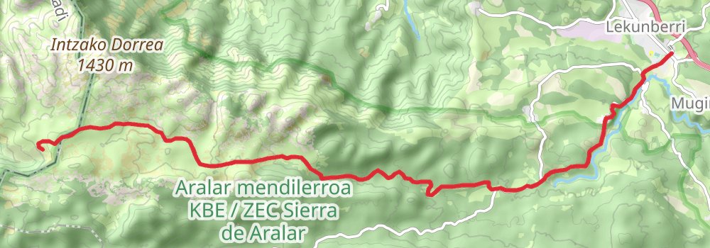 GR 12 - Eukal Herría Trail stage 3 Map