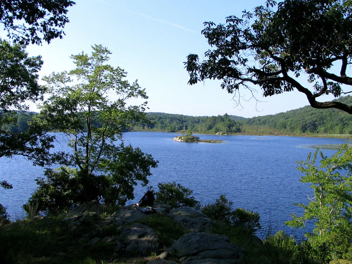 An image depicting the trail Island Pond and Island Pond Mountain Loop via Appalachian Trail and its surrounding area.
