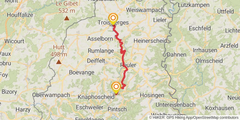 Escapardenne Eisleck Trail stage 2 Map