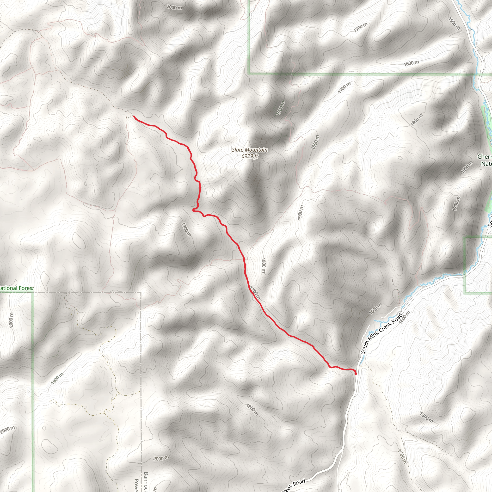 West Fork Mink Creek mobile static map
