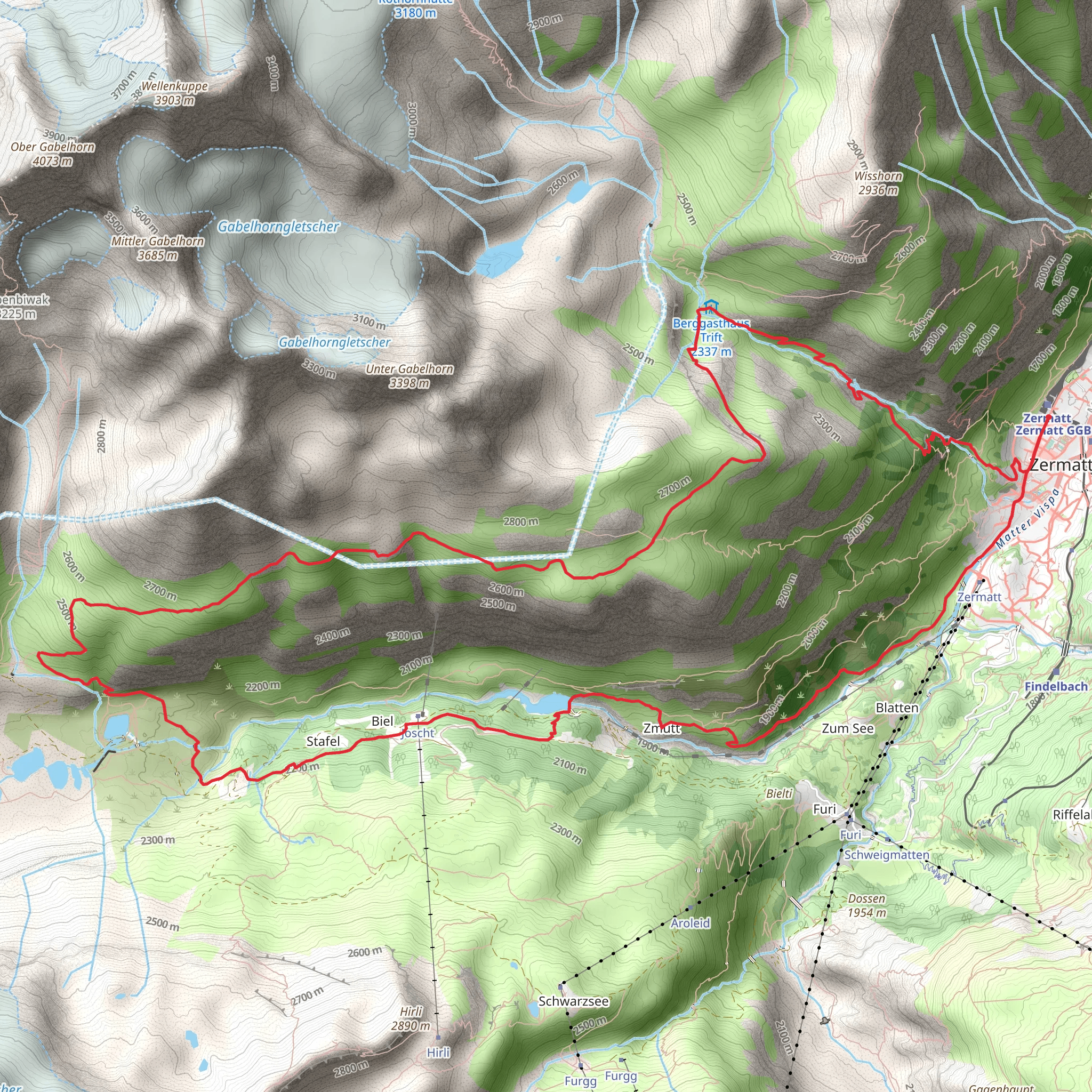 Edelweiss Trail - Höhbalmen - Nr 30 mobile static map