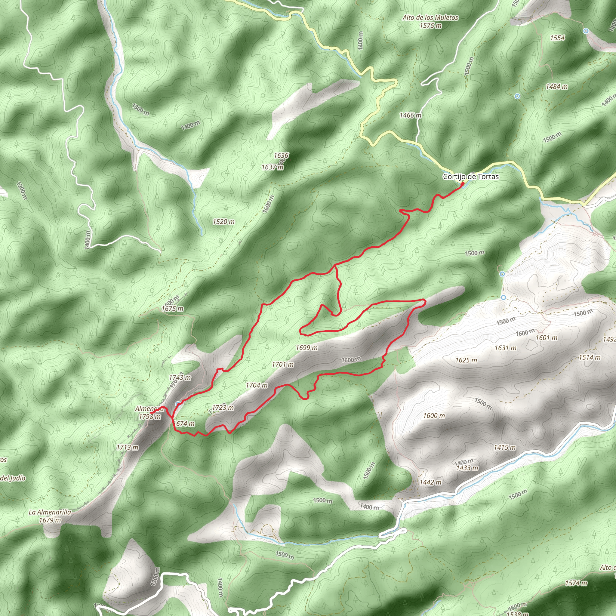 Old Yew Trail mobile static map