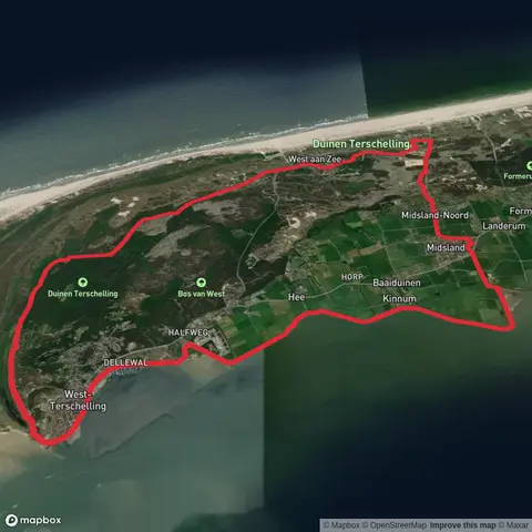 Donkere Bos, Badhuiskuil and Terschelling Loop