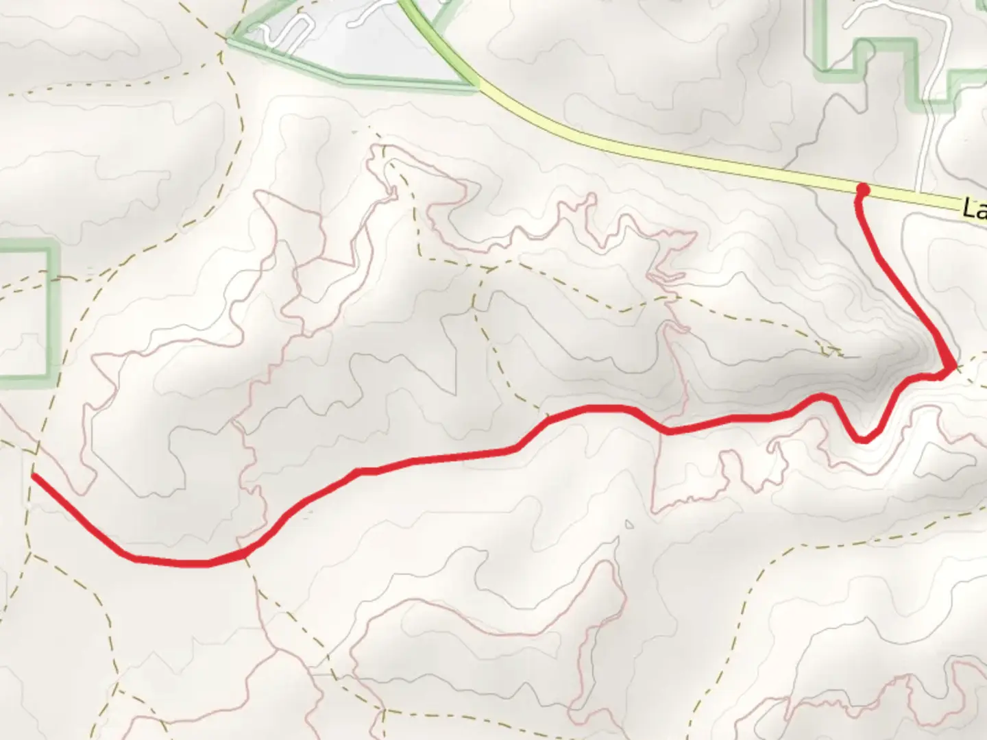 An image depicting the trail Fay Canyon and its surrounding area.