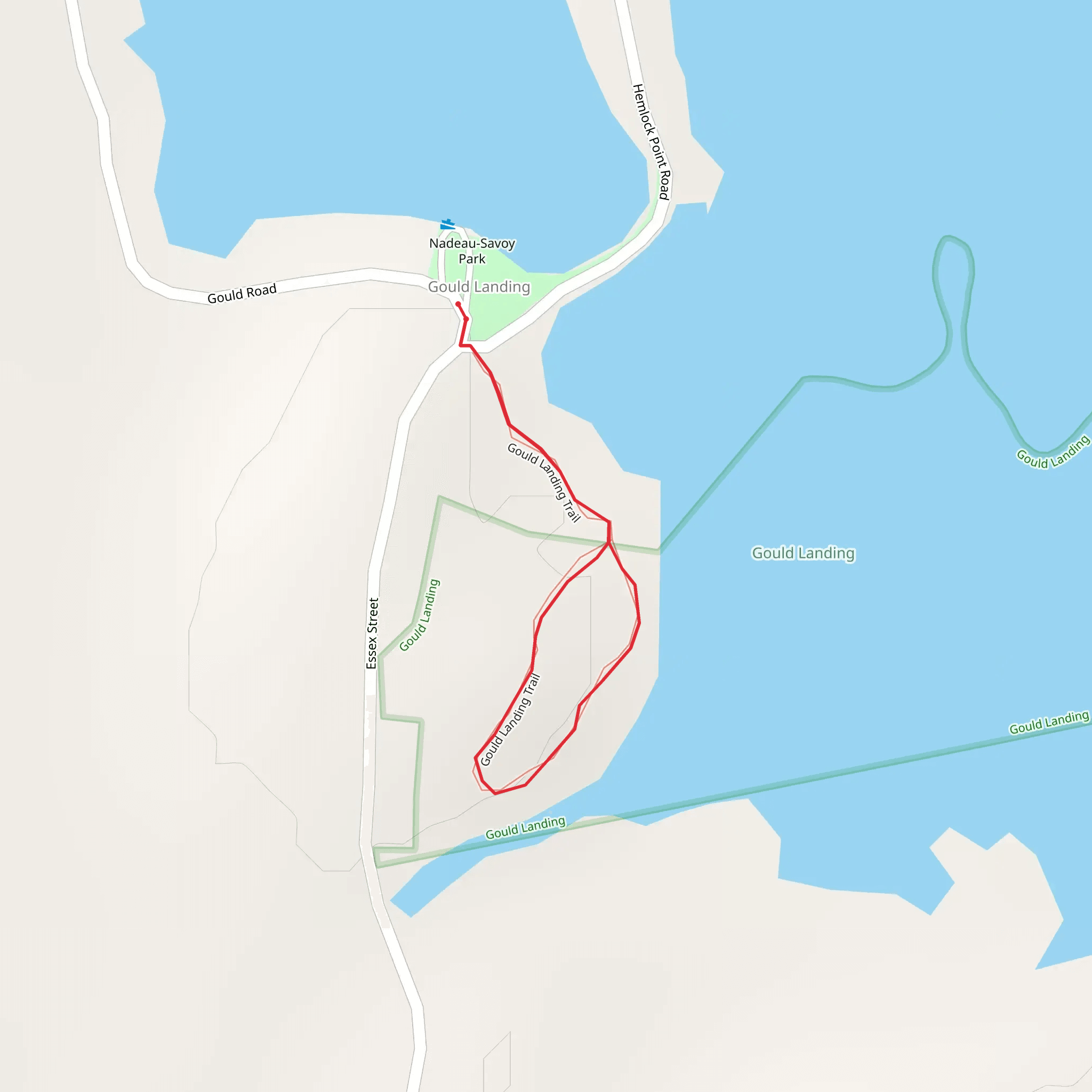 Hemlock Point Road Loop mobile static map