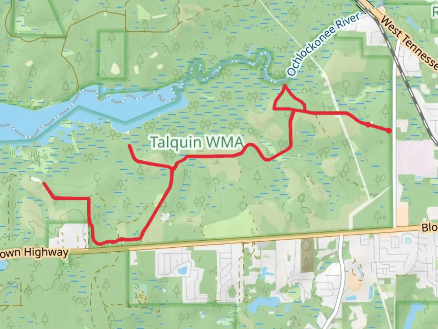 An image depicting the trail Turkey Flat Road and its surrounding area.