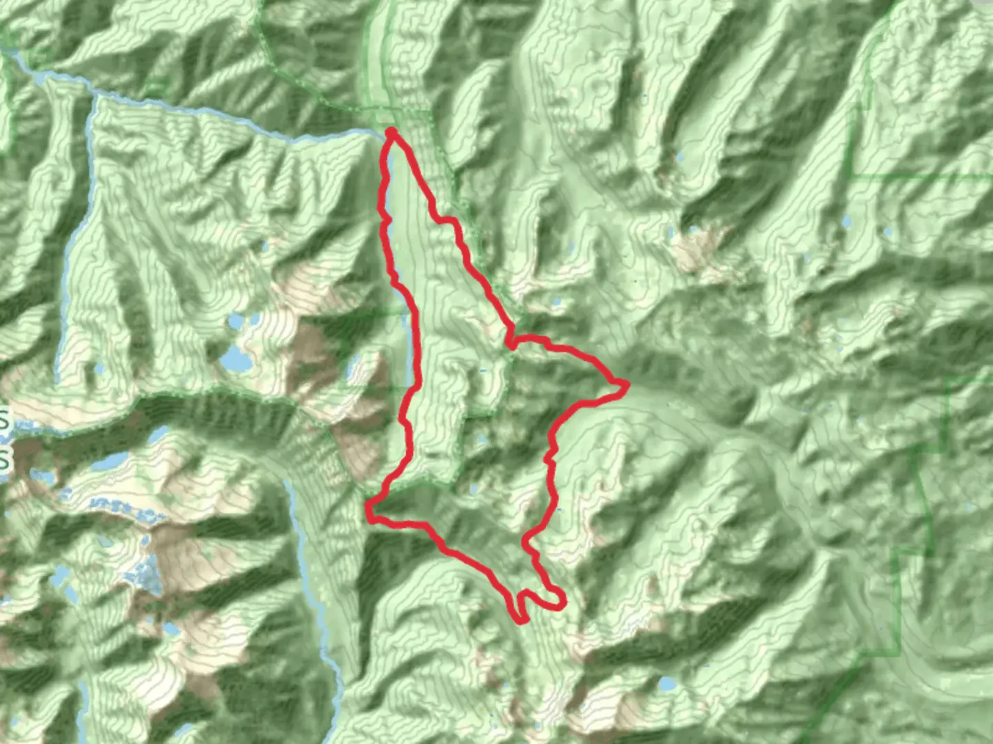 An image depicting the trail Tri Forest, Black Basin and Sunrise Creek Loop Trail and its surrounding area.