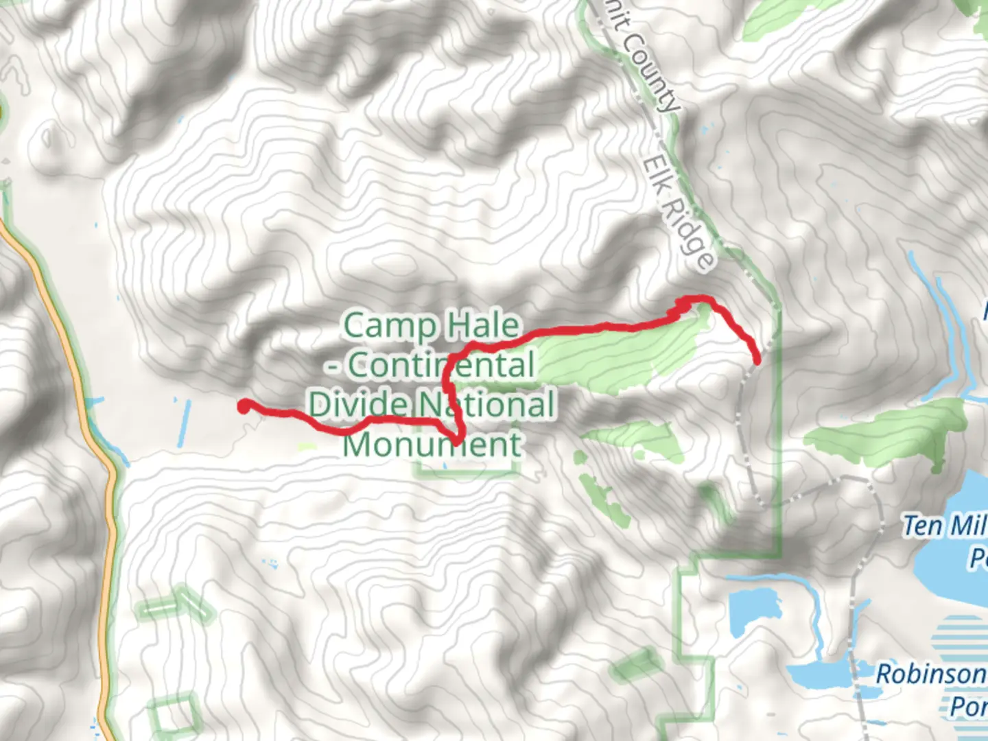 An image depicting the trail Colorado Trail from East Fork Eagle Road Out and Back and its surrounding area.