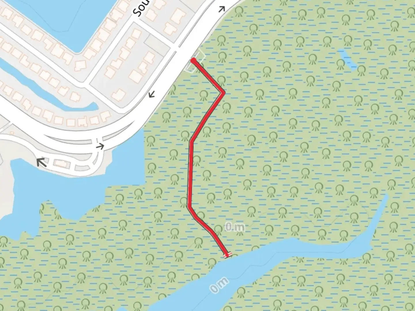 An image depicting the trail Rose Garden Road and its surrounding area.