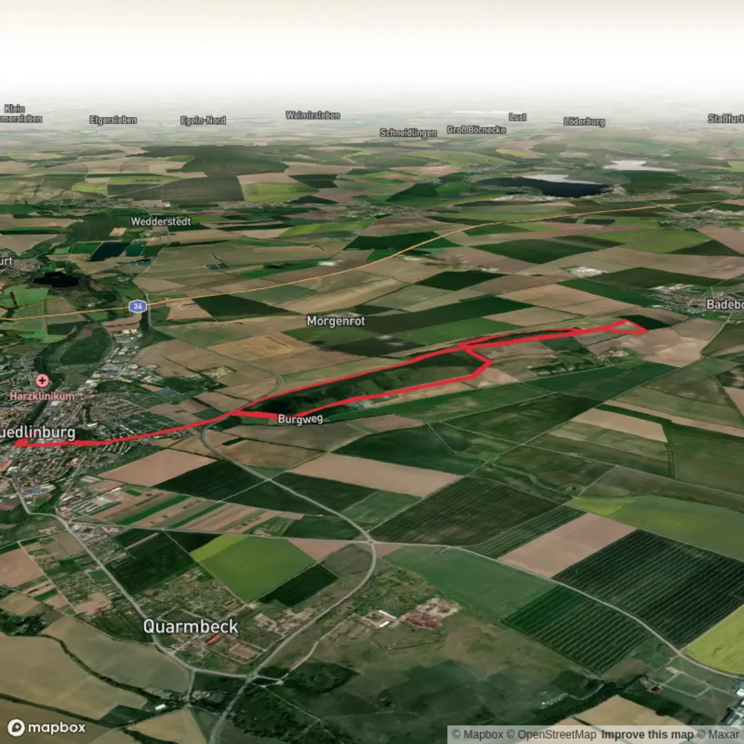An image depicting the trail Ochsenkopf and Seweckenberge Loop and its surrounding area.