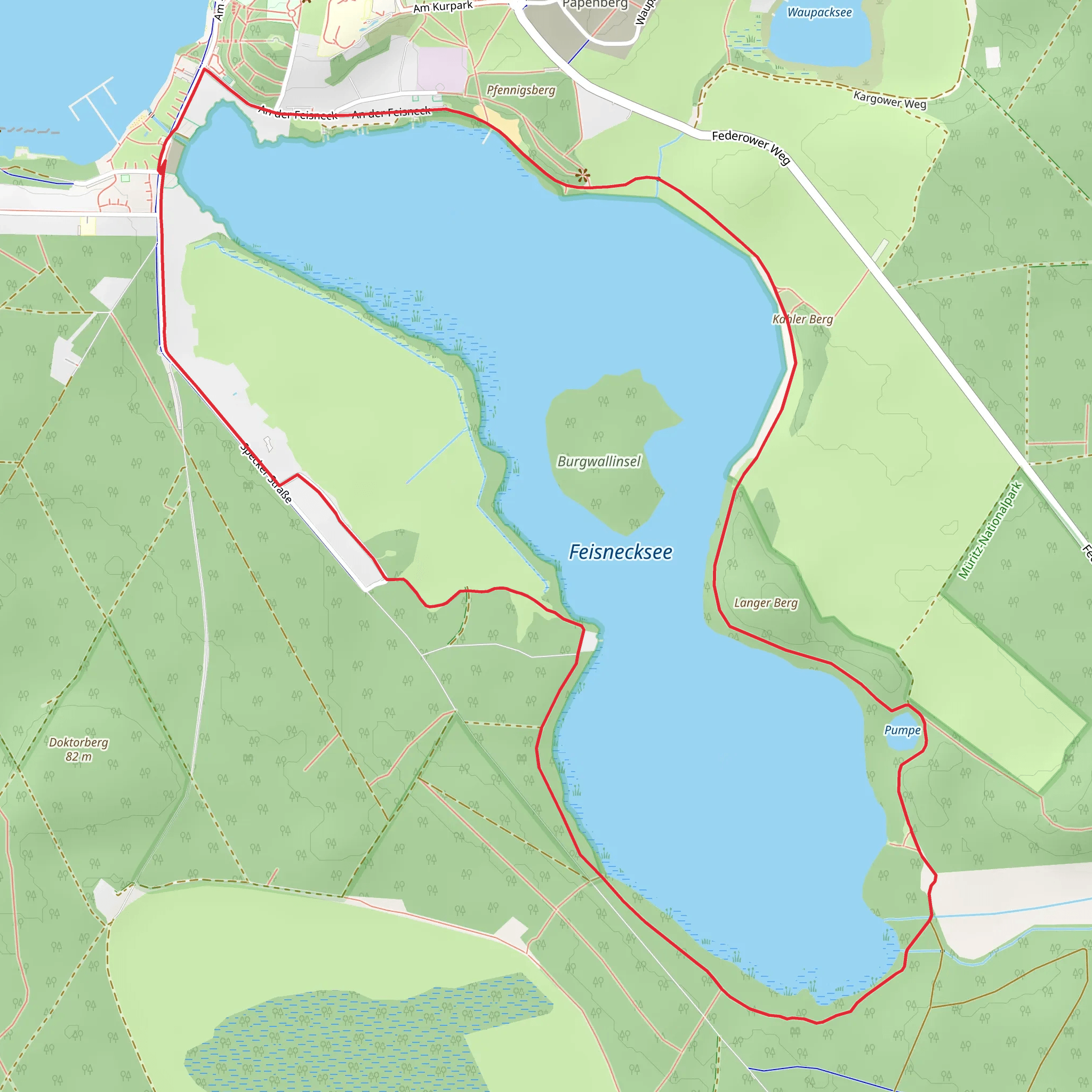 Feisnecksee Loop mobile static map