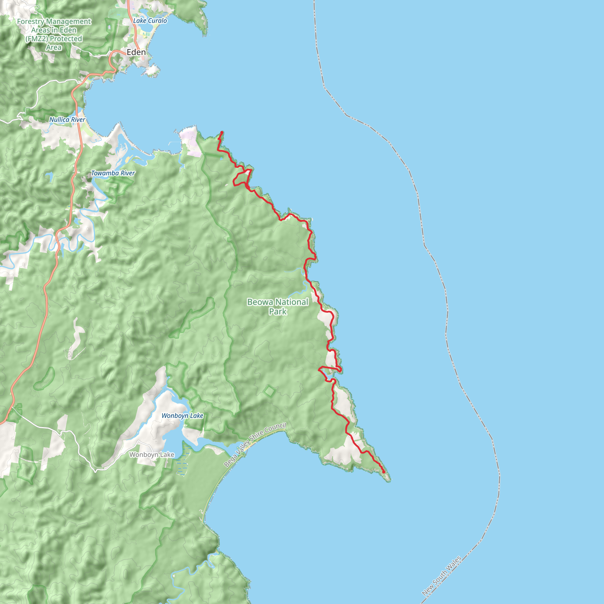 Light to Light Walk mobile static map