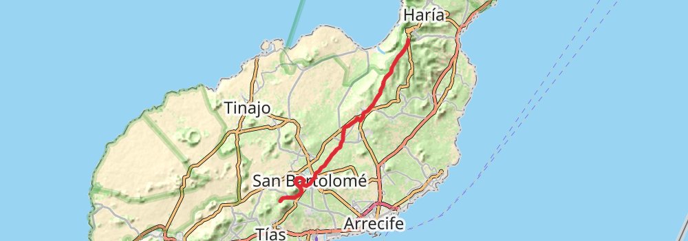 GR 131 Fuerteventura stage 2 Map