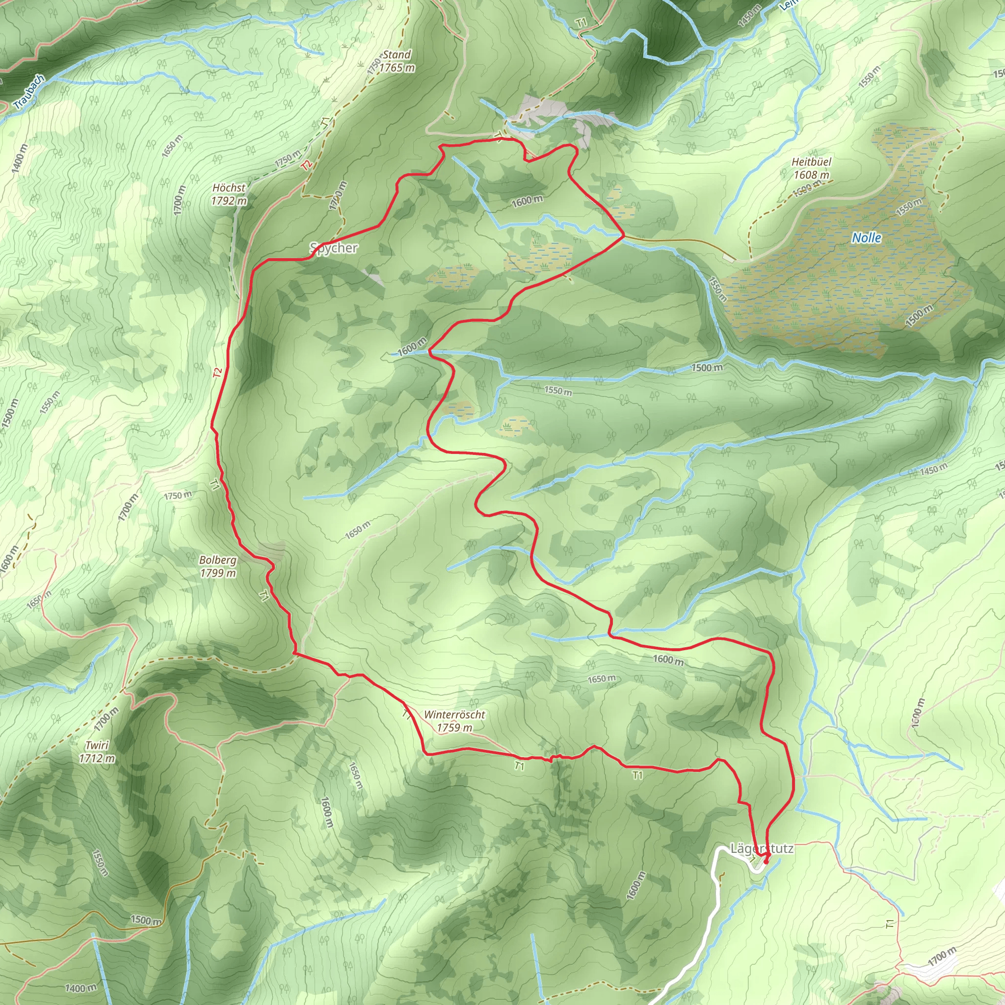 Lombachalp – Möser – Widegg – Lombachalp mobile static map