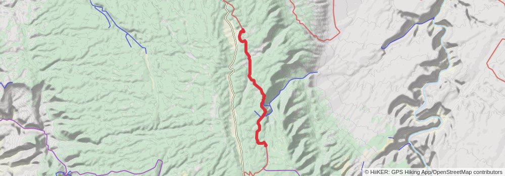 Arizona Trail stage 69 Map