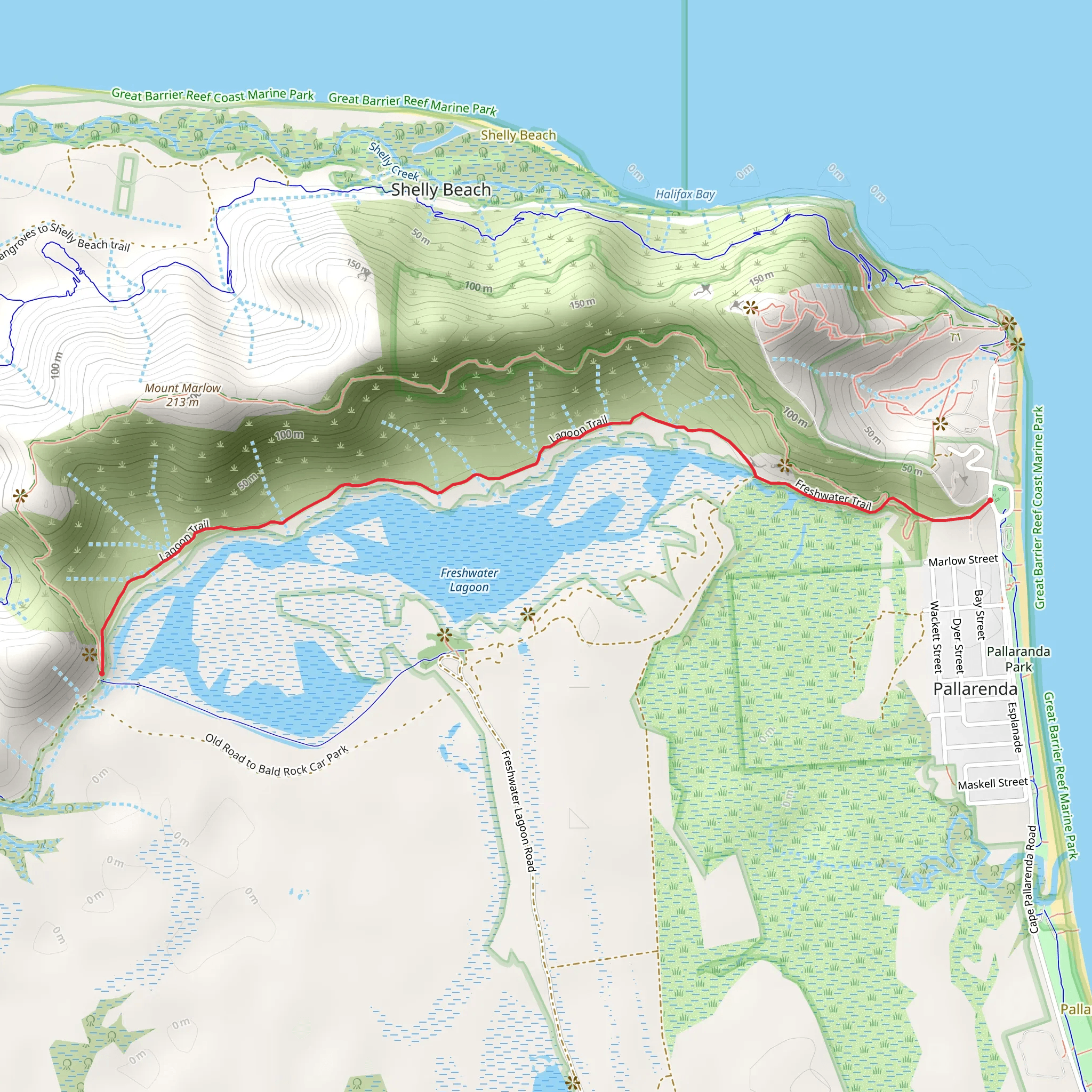 Lagoon Trail mobile static map