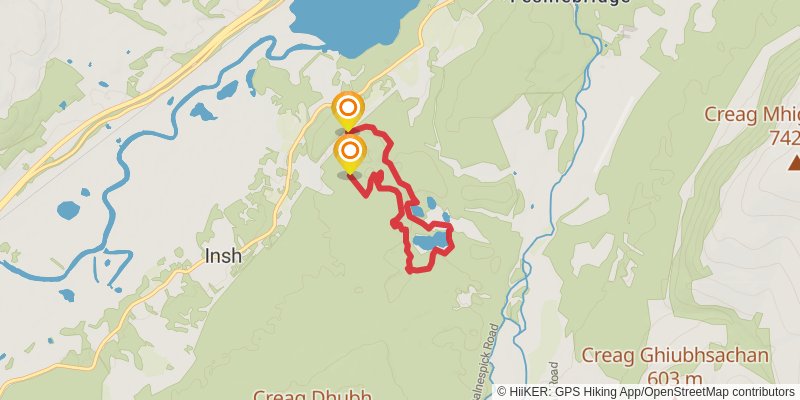 East Highland Way alt 5 Map