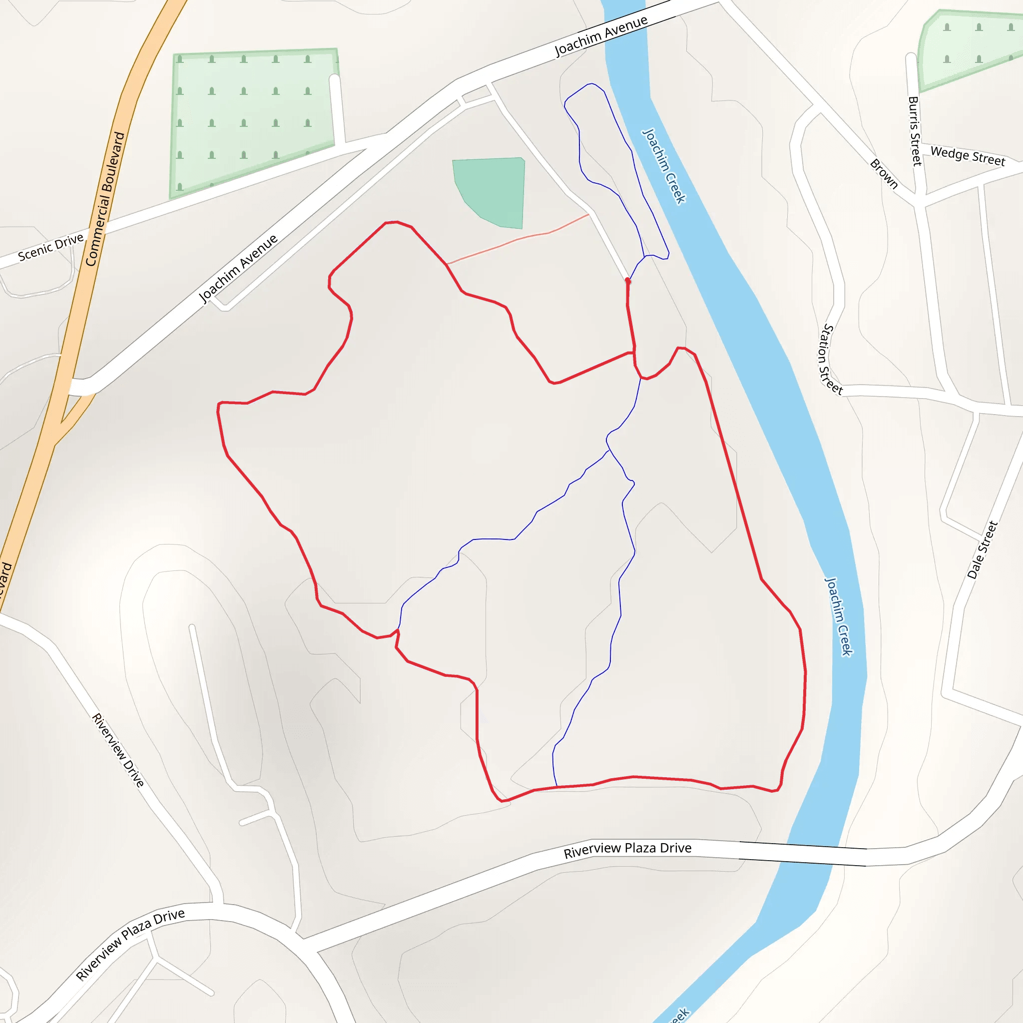 Joachim Avenue Loop - South mobile static map