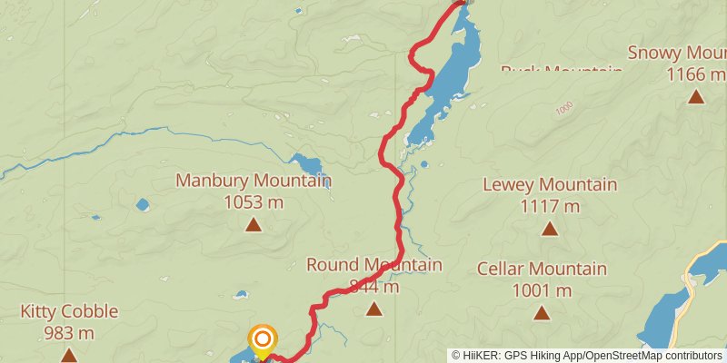 Northville - Placid Trail stage 6 Map