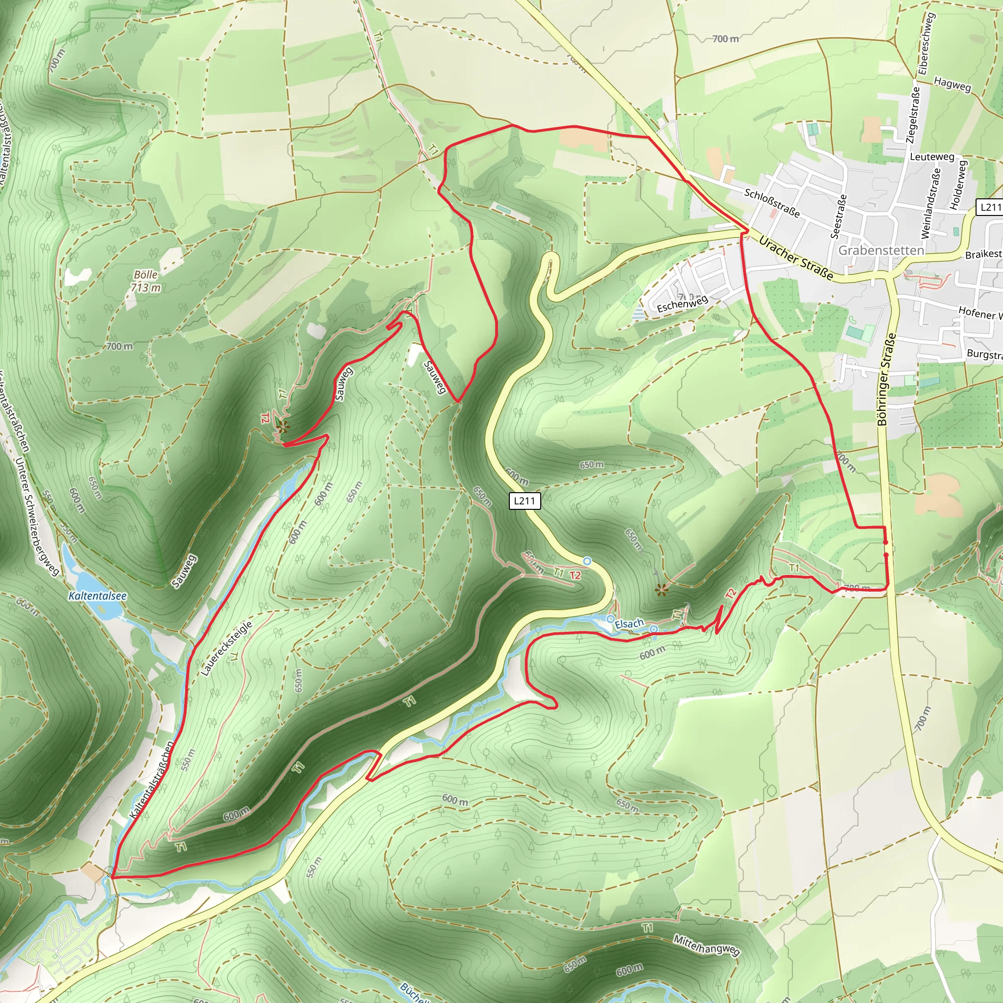 Sauweg Loop mobile static map