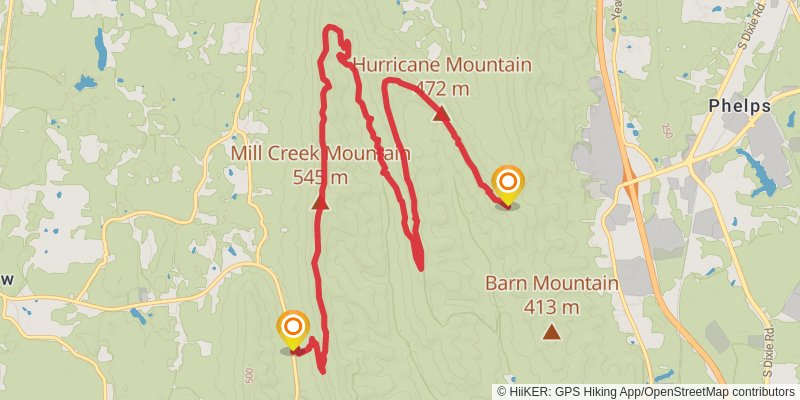 Pinhoti Trail stage 24 Map