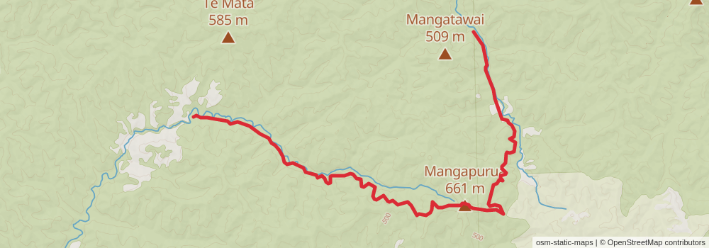 Te Araroa Trail stage 68 Map