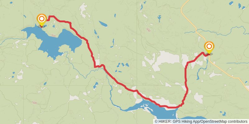North Country Trail - Michigan Northwest stage 18 Map